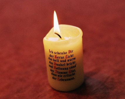 Kerze für die Hoffnung