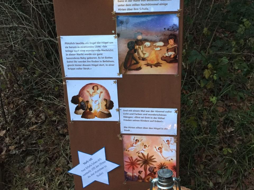Weg zur Krippe