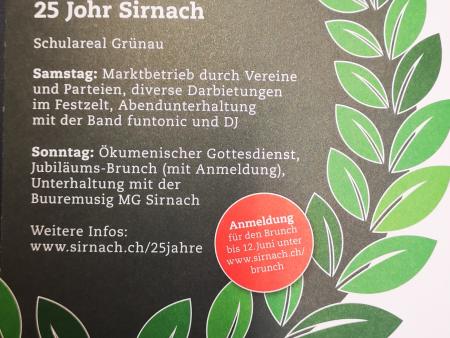 Summerfäscht - 25 Johr Sirnach