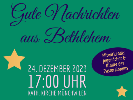 Weihnachtsmusical - Gute Nachrichten aus Bethlehem