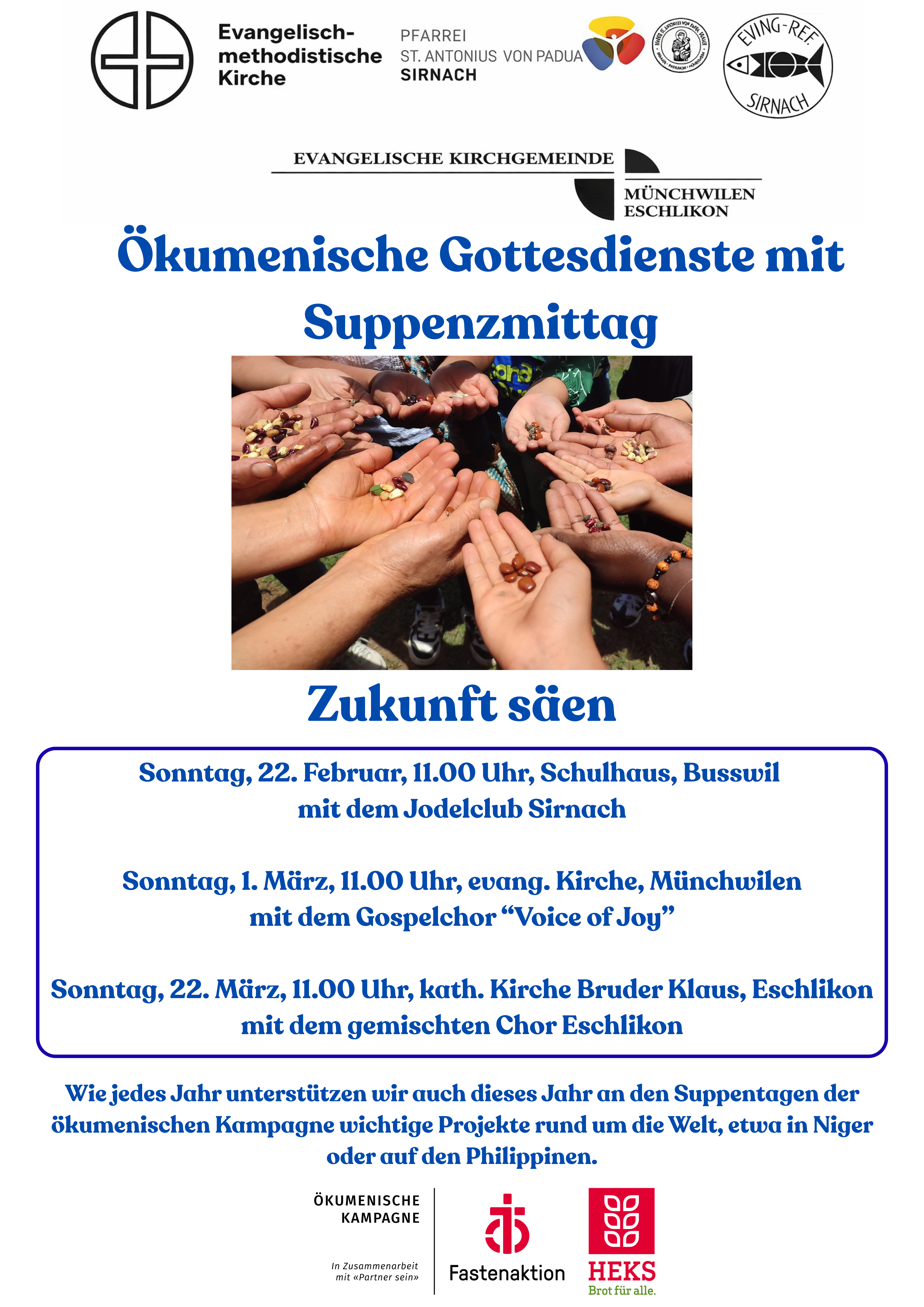 ökum. Gottesdienste zur Fastenzeit 2026